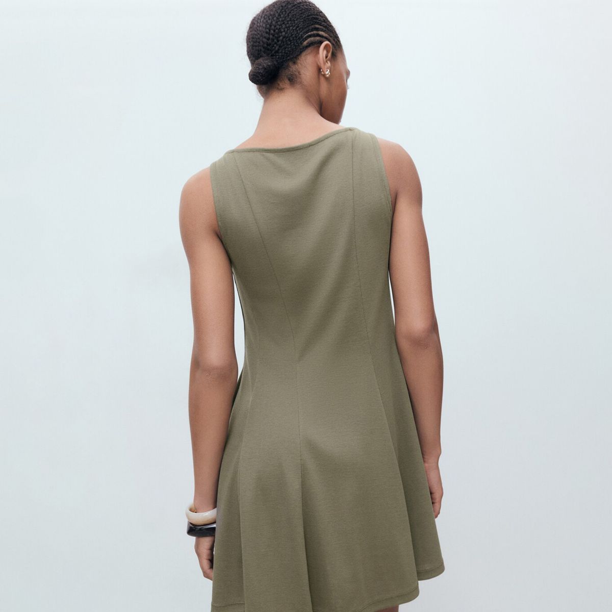 MANGO - Vestido Mujer Corto Casual de Algodón MANGO