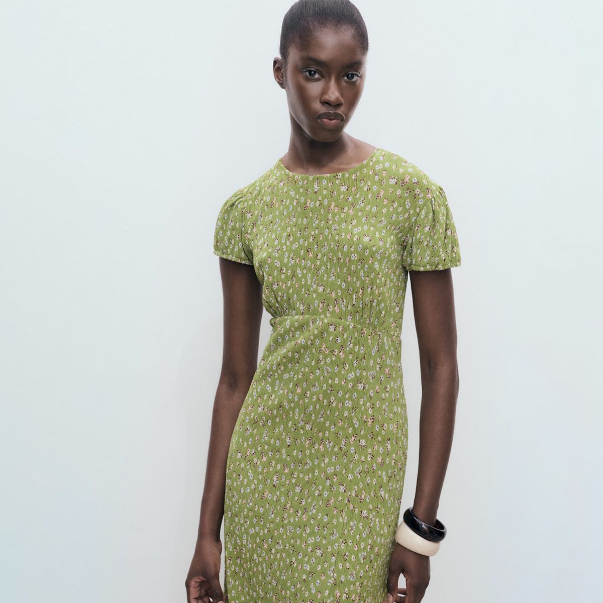 MANGO - Vestido Mujer Medio Casual con Estampado MANGO