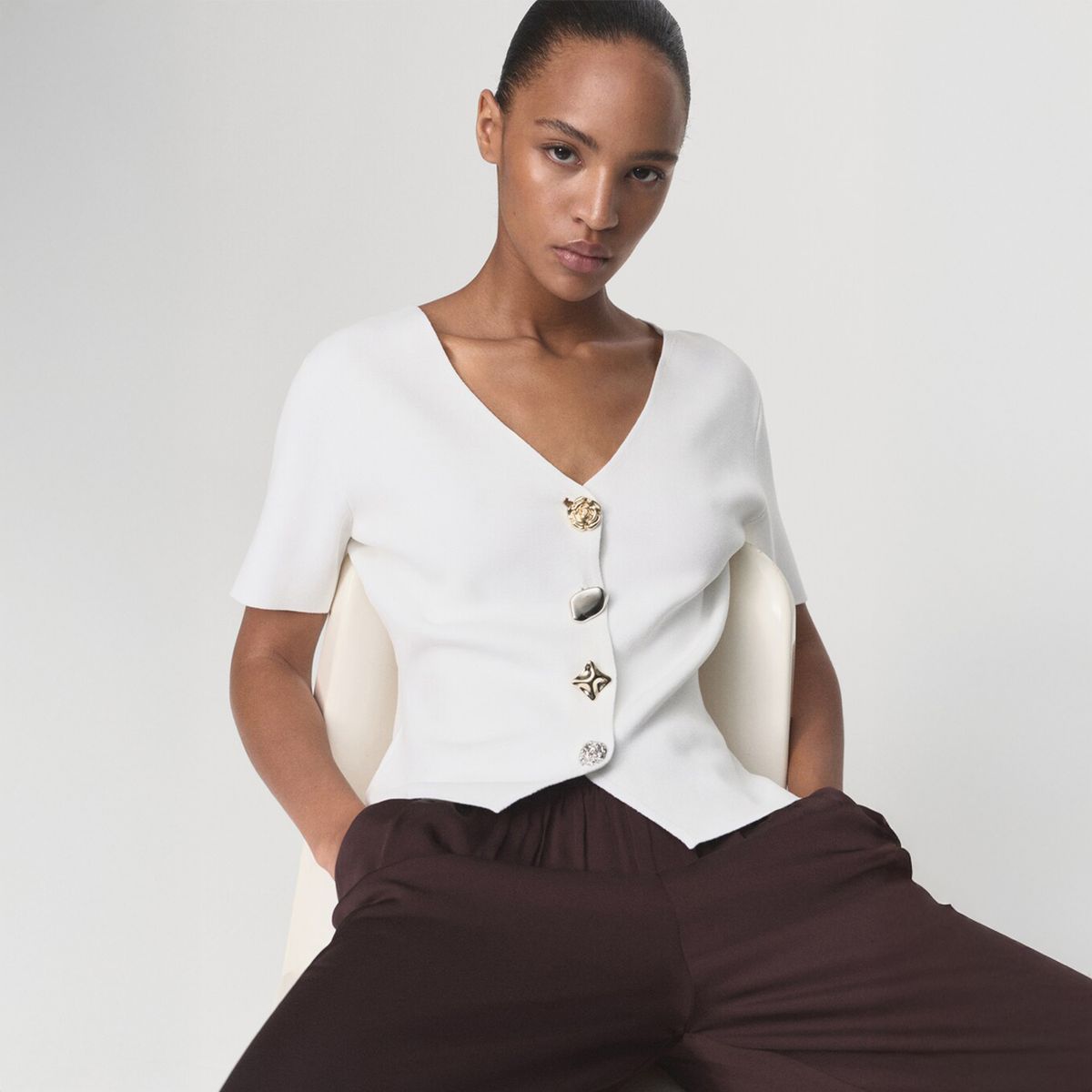 MANGO - Cardigan Mujer Slim fit MANGO