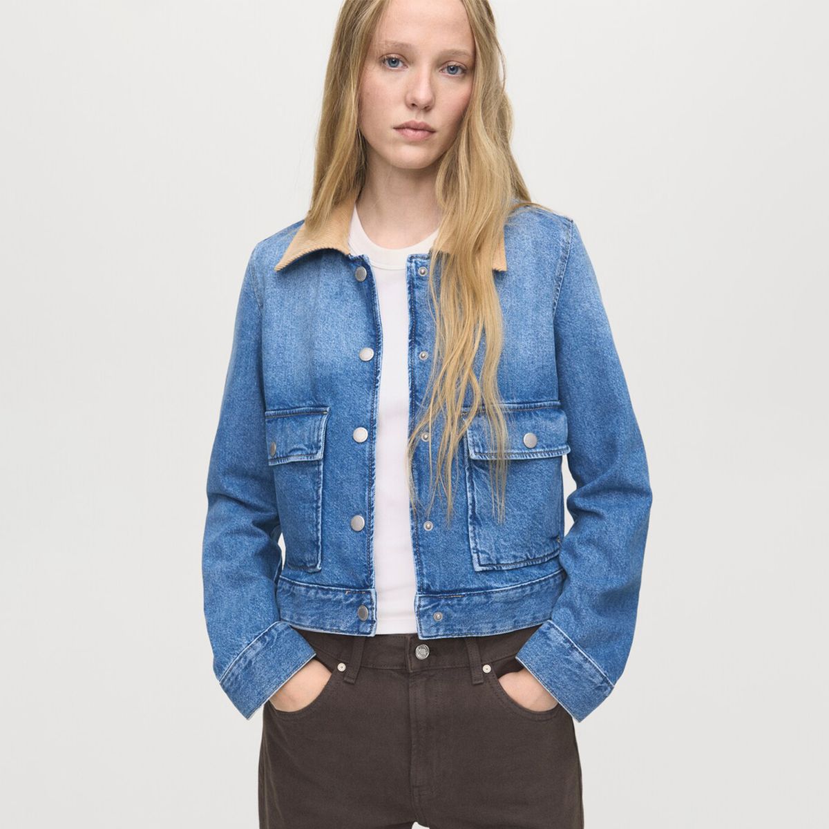 MANGO - Chaqueta de jean Mujer MANGO