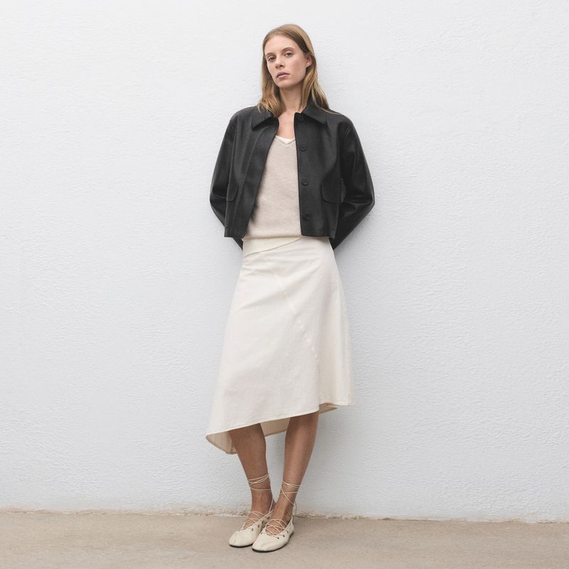 MANGO - Chaqueta Efecto cuero Mujer Efecto cuero MANGO