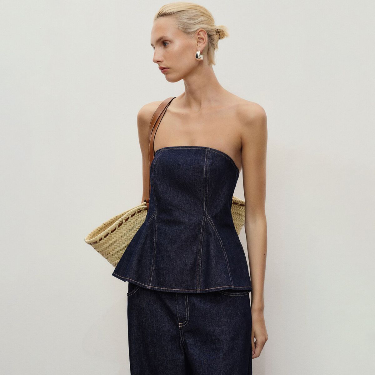 MANGO - Top Mujer Sin mangas de Algodón Mango