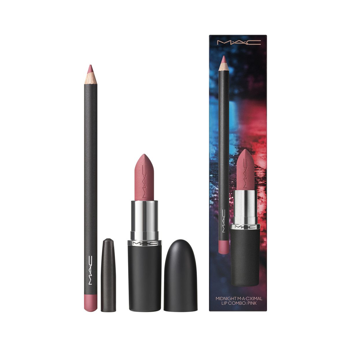 MAC COSMETICS - Labial MAC Set Classic Lip Duo Nocturna Collection Edición limitada  MAC COSMETICS 1.45 g + 3.5 g