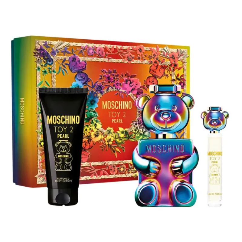 MOSCHINO - Set Perfume Mujer Moschino SET Moschino Toy 2 Pearl Incluye 100Ml, Body Lotion 100Ml, Spray de Viaje 10Ml