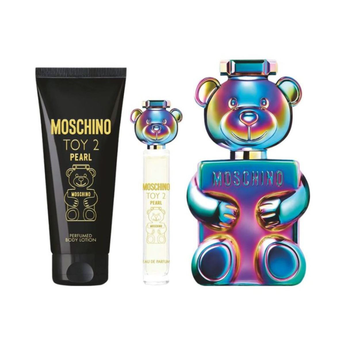 MOSCHINO - Set de Perfume Mujer Moschino SET Moschino Toy 2 Pearl Incluye 100 ml , Body Lotion 100 ml , Spray Viaje 10ml 