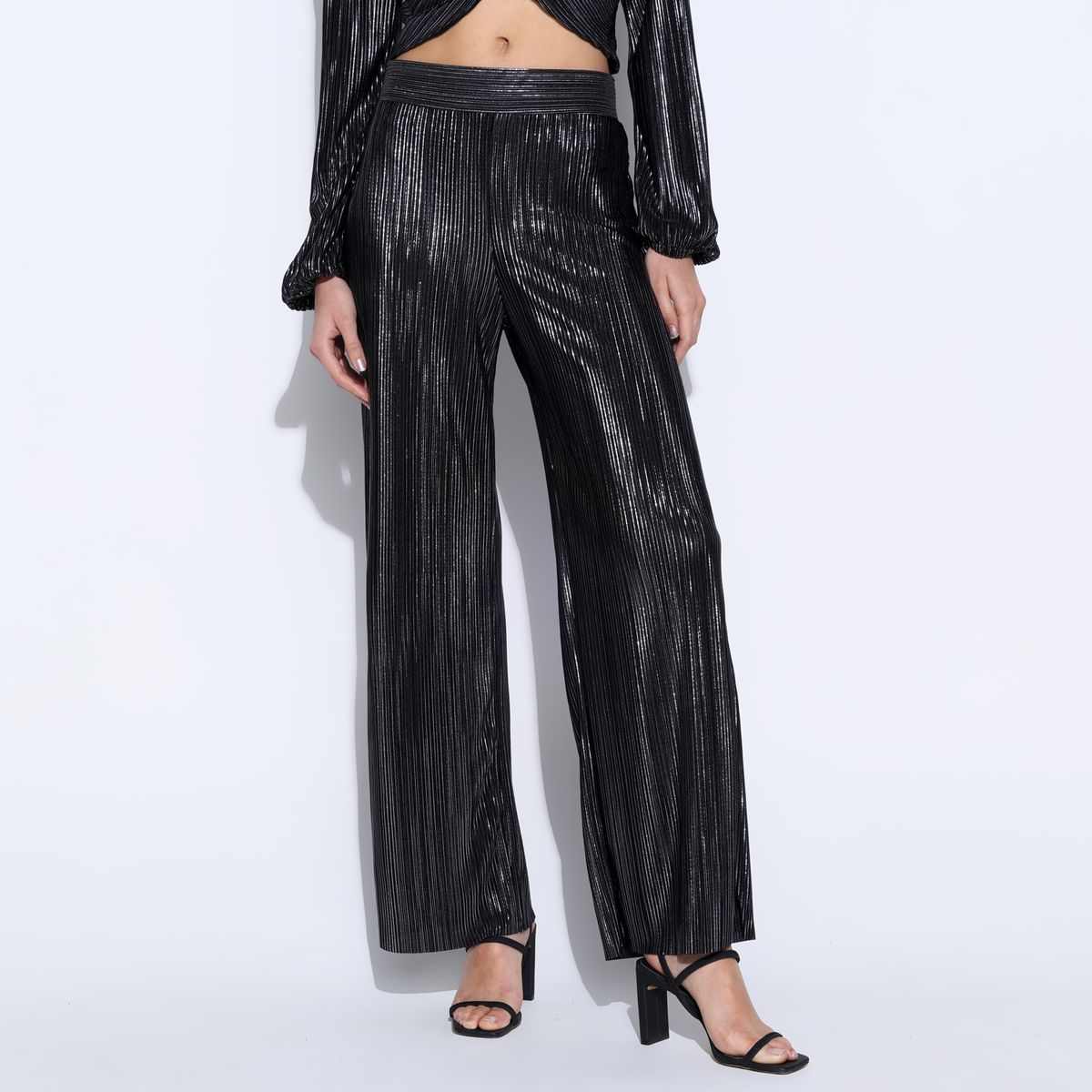 MOSSIMO - Pantalón Wide leg Mujer Tiro alto Mossimo