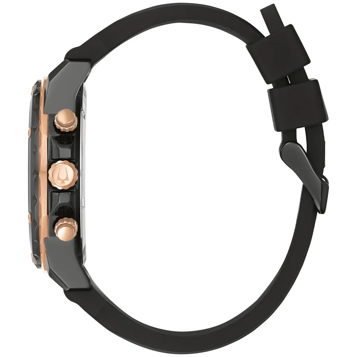 BULOVA - Reloj Bulova Hombre Marine Star. Reloj Silicona Negro 98B307