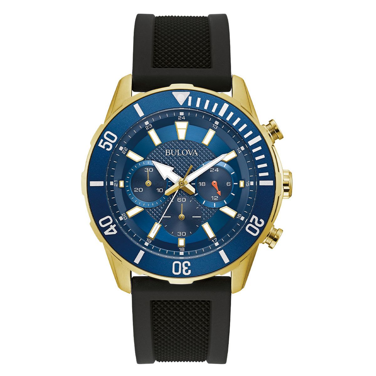 BULOVA - Reloj Bulova Hombre Classics. Reloj Silicona Negro 98A244