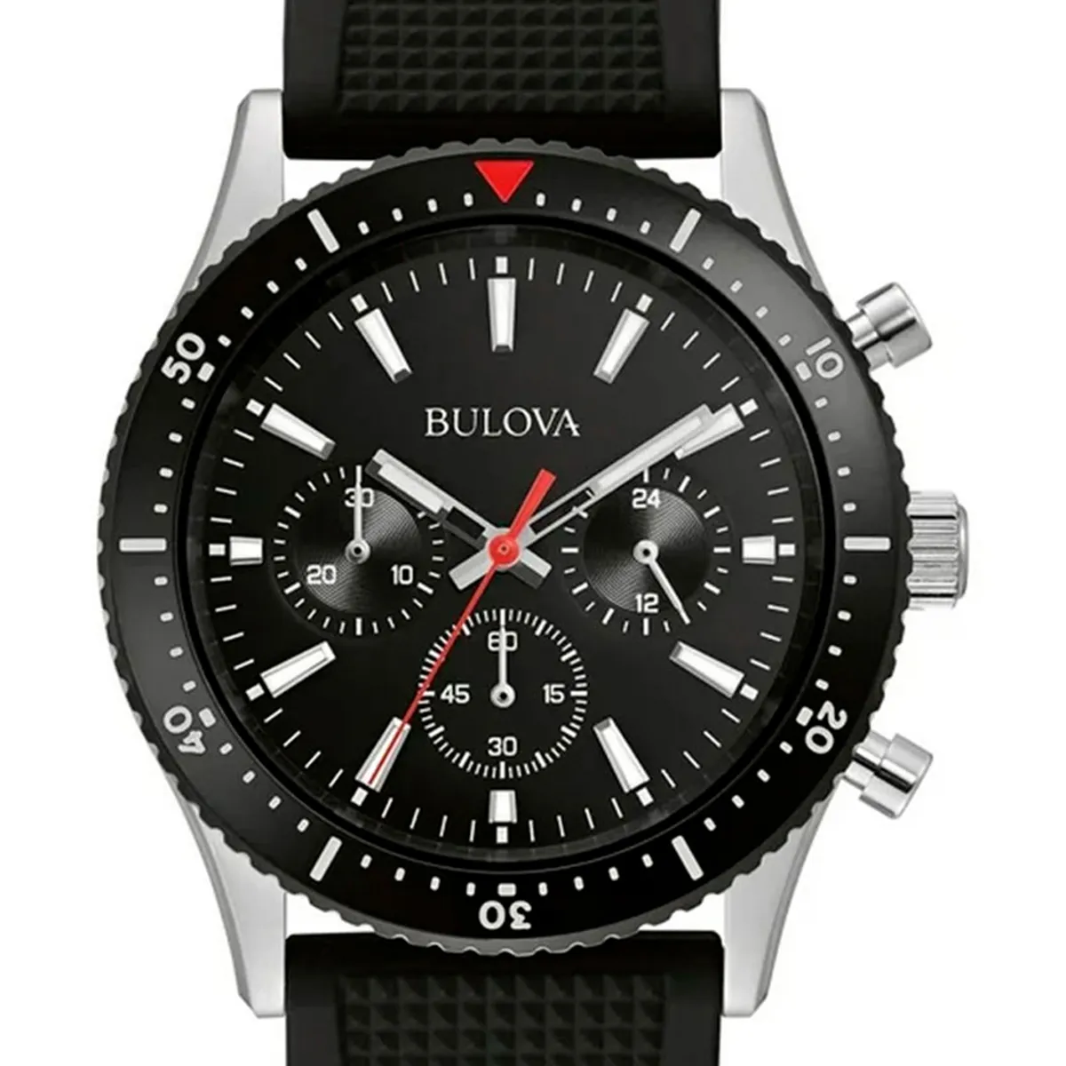 BULOVA - Reloj Bulova Hombre Classics. Reloj Silicona Negro 98A267
