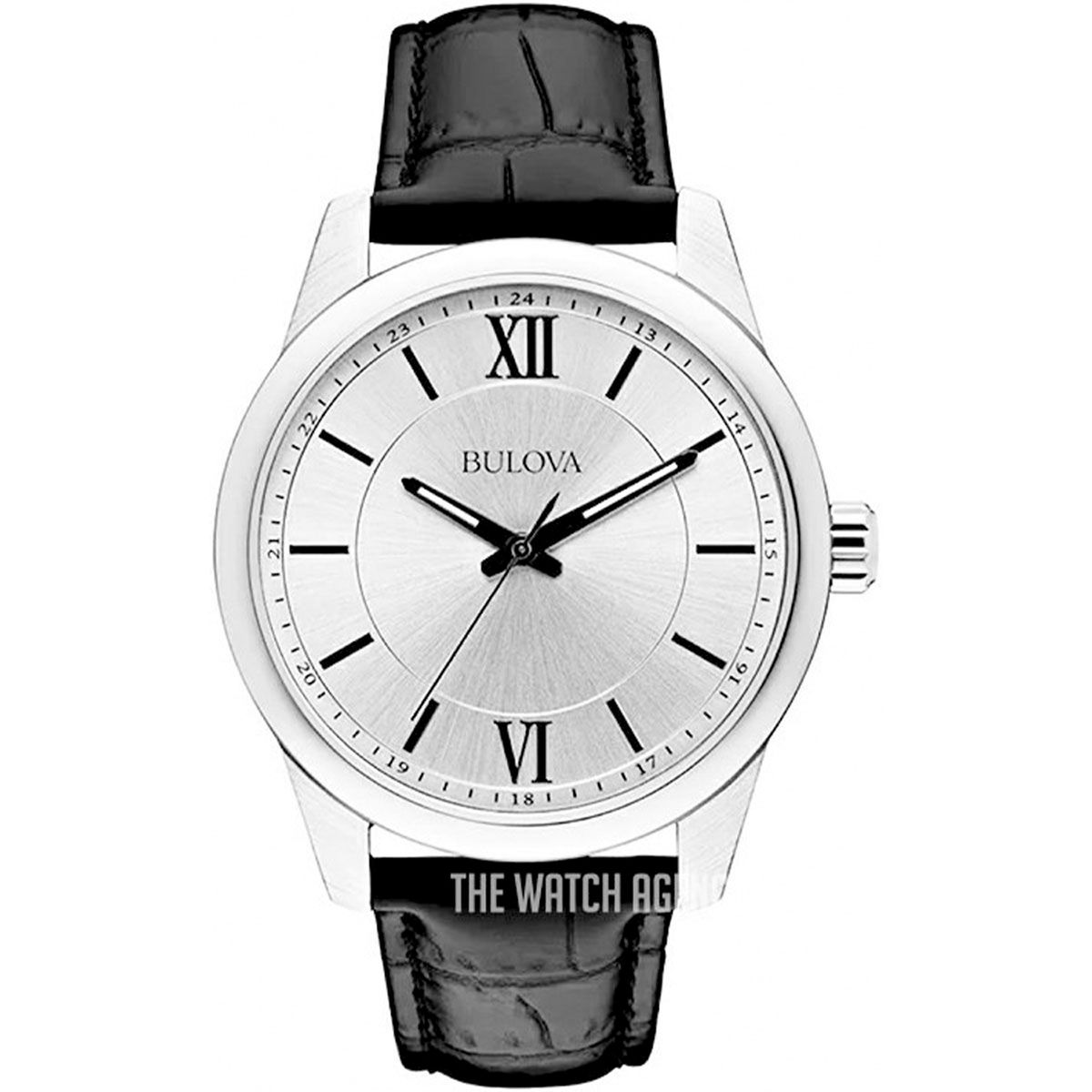 BULOVA - Reloj Bulova Hombre Modern. Reloj Cuero Negro 96A152