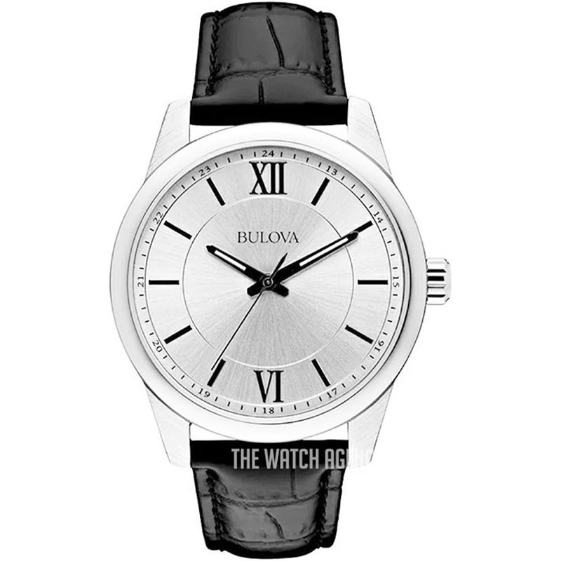 BULOVA - Reloj Bulova Hombre Modern. Reloj Cuero Negro 96A152
