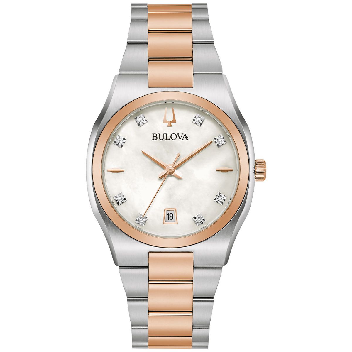 BULOVA - Reloj Bulova Mujer Classics. Reloj Acero Inoxidable Plateado 98P199