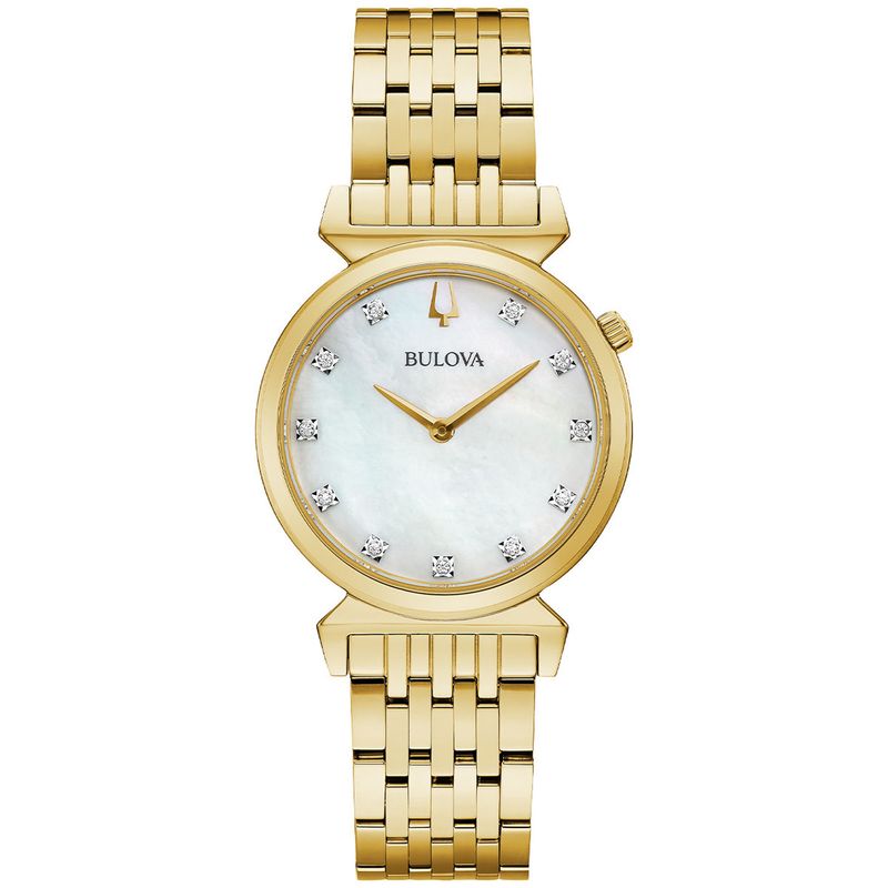 BULOVA - Reloj Bulova Mujer Modern. Reloj Acero Inoxidable Dorado 97P149