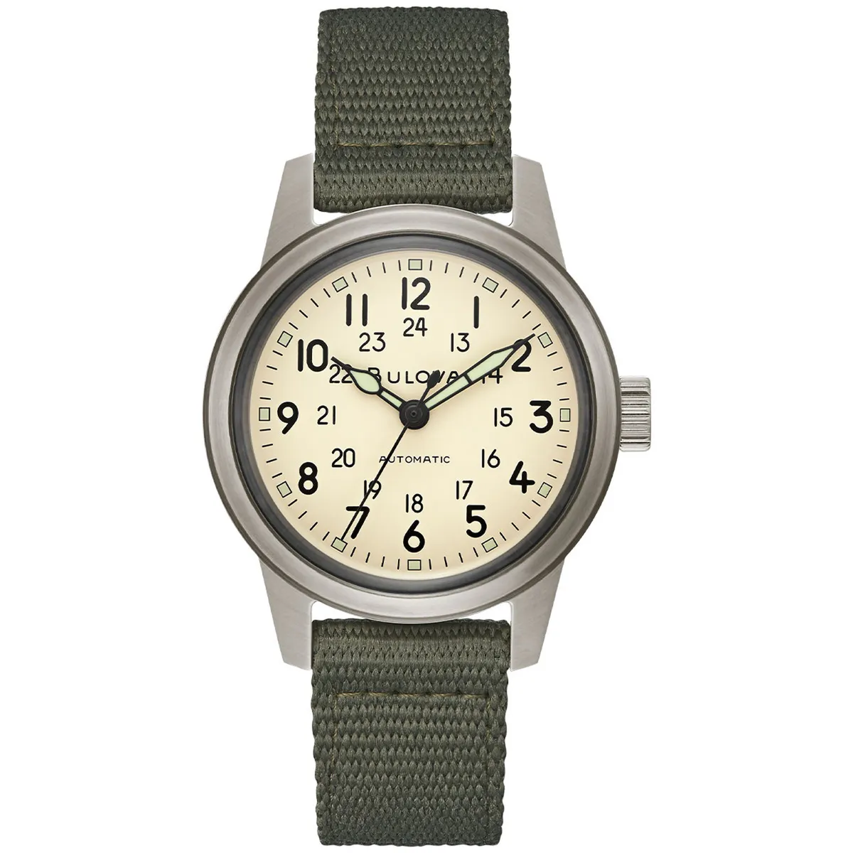 BULOVA - Reloj Bulova Hombre Classics. Reloj Nailon Verde 98A307