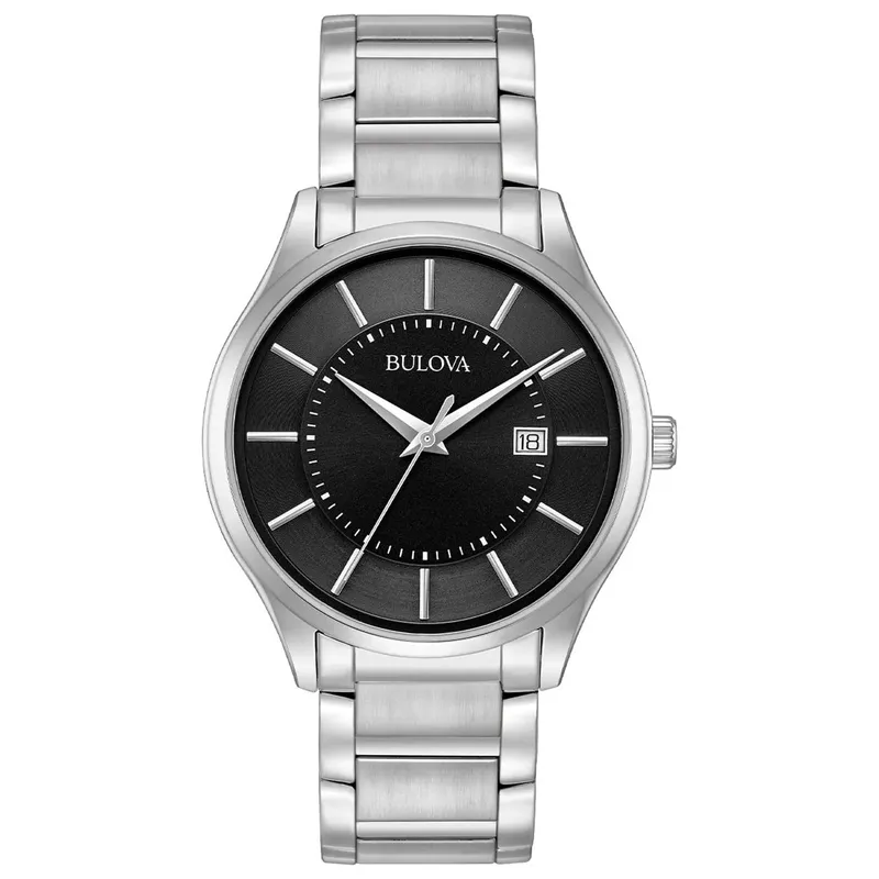 BULOVA - Reloj Bulova Hombre Classics. Reloj Acero Inoxidable Plateado 96B267