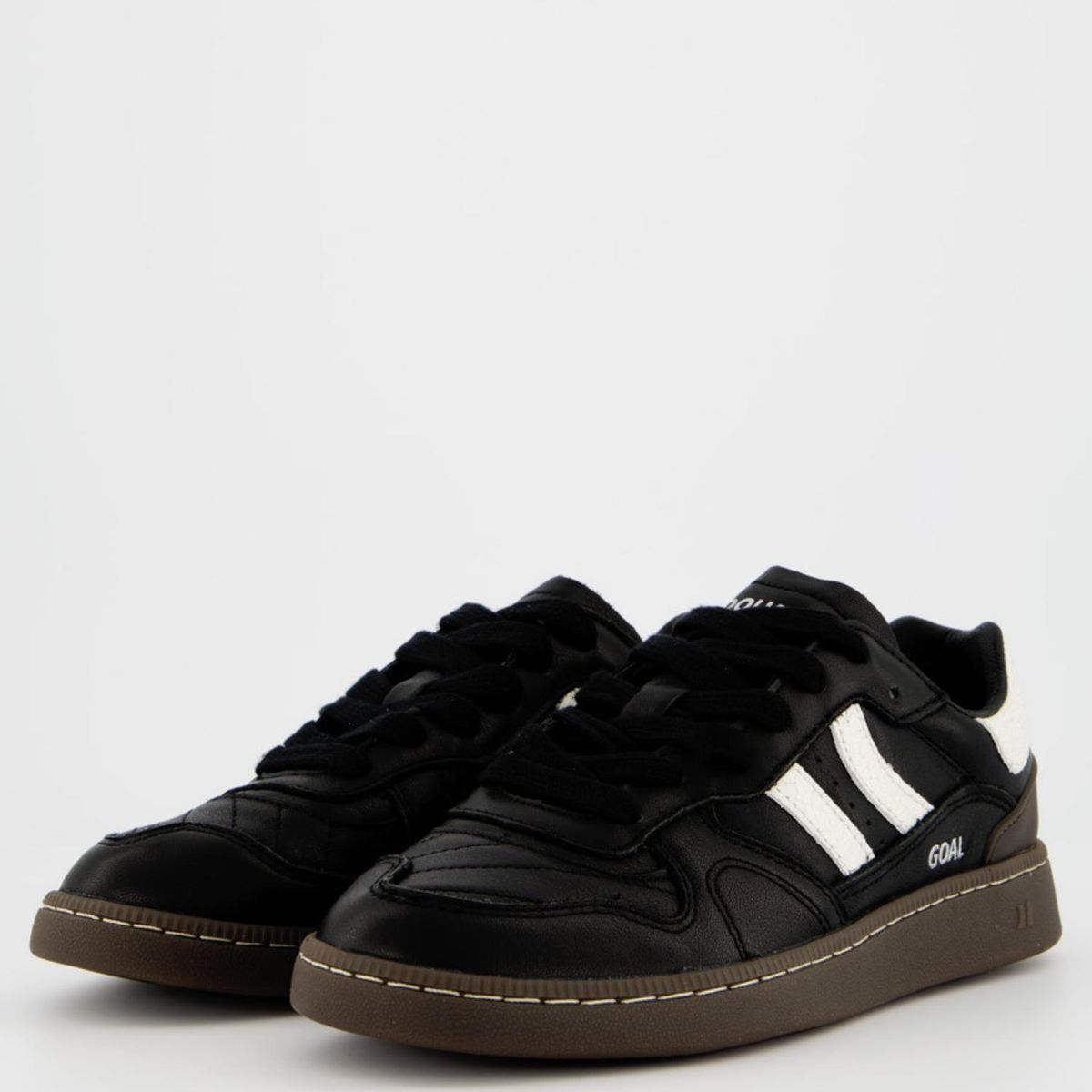 COOLWAY - Tenis Coolway Moda Goal Mujer Negros 