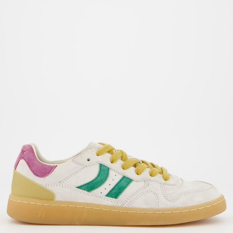 COOLWAY - Tenis Coolway Moda Goal Mujer Blancos