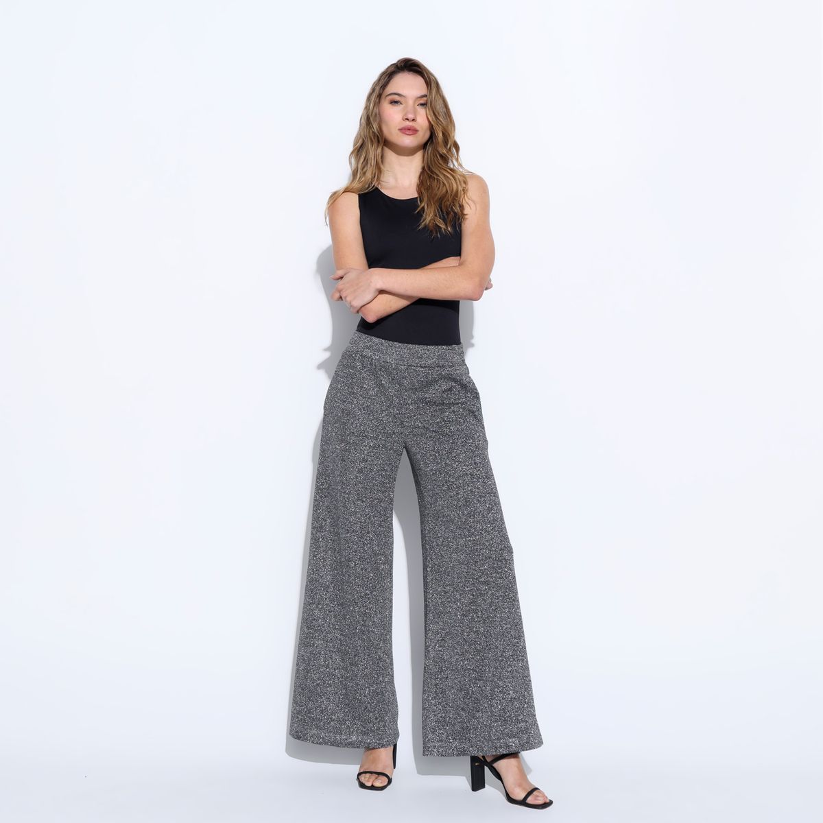 MOSSIMO - Pantalón Wide leg Mujer Tiro alto Mossimo