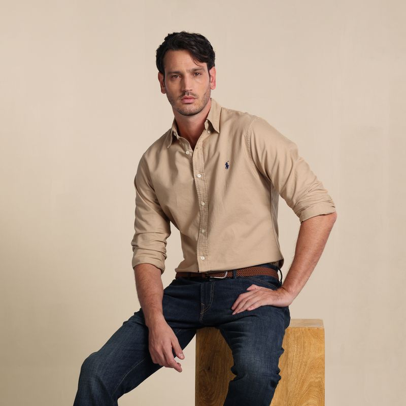 POLO RALPH LAUREN - Camisa Hombre Manga larga de Algodón Polo Ralph Lauren