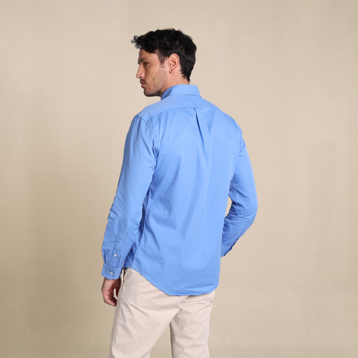 POLO RALPH LAUREN - Camisa Hombre Manga larga Custom fit de Algodón Polo Ralph Lauren