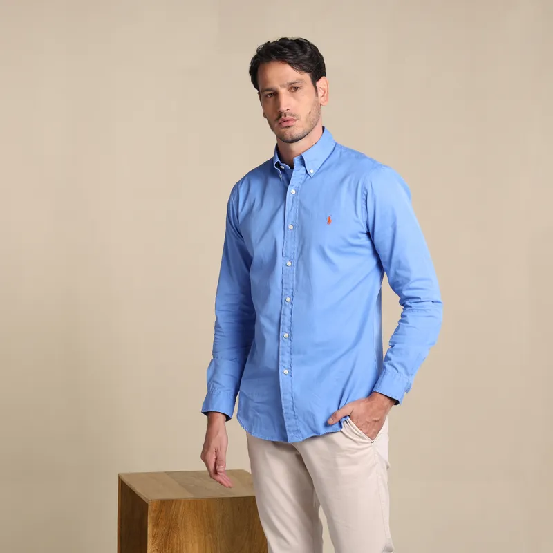 POLO RALPH LAUREN - Camisa Hombre Manga larga Classic fit de Algodón Polo Ralph Lauren