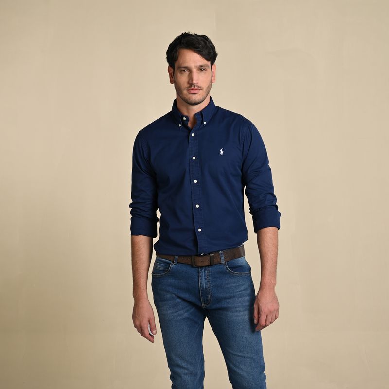 POLO RALPH LAUREN - Camisa Hombre Manga larga Classic fit de Algodón Polo Ralph Lauren