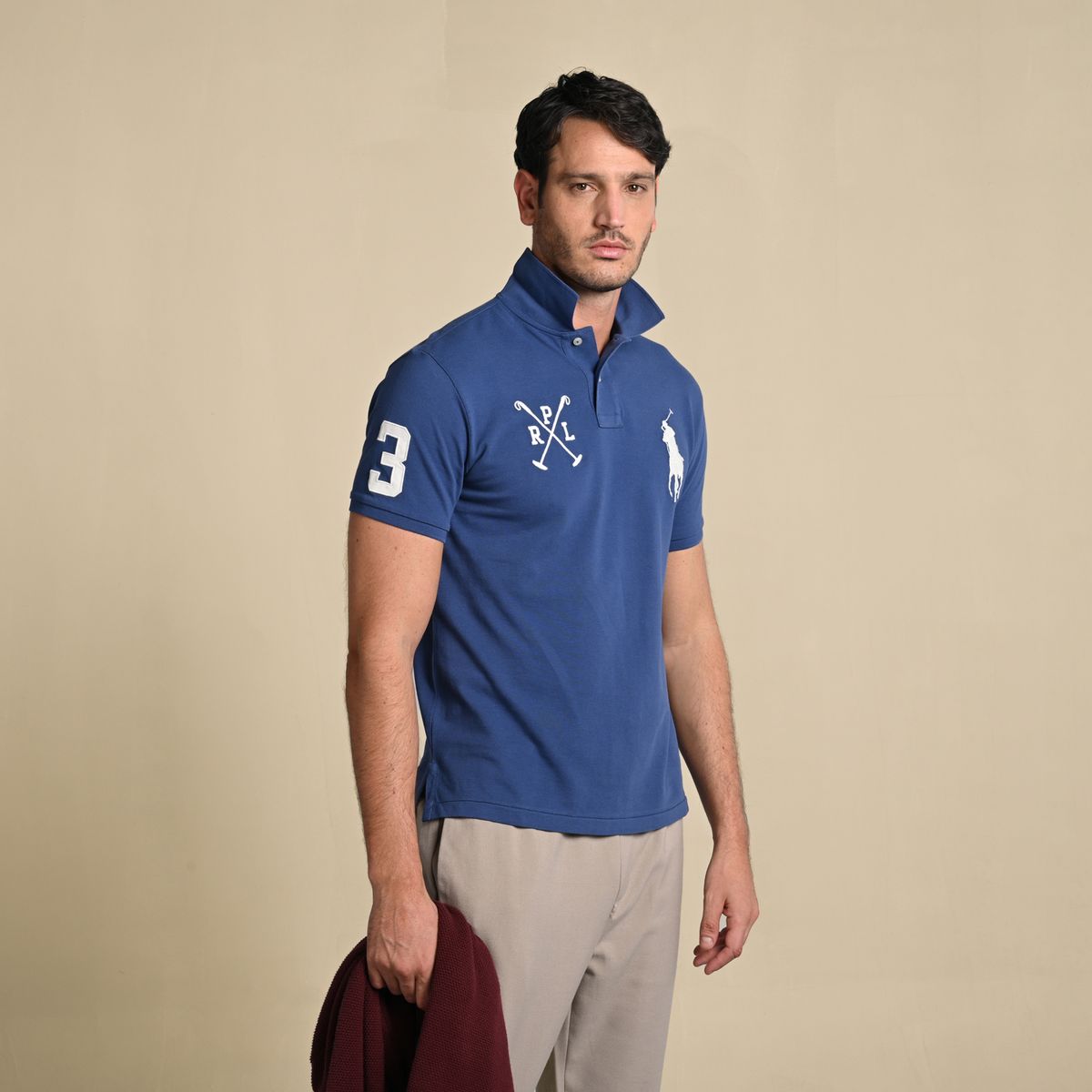 POLO RALPH LAUREN - Camiseta Polo Hombre Manga Corta Custom Slim Fit Polo Ralph Lauren