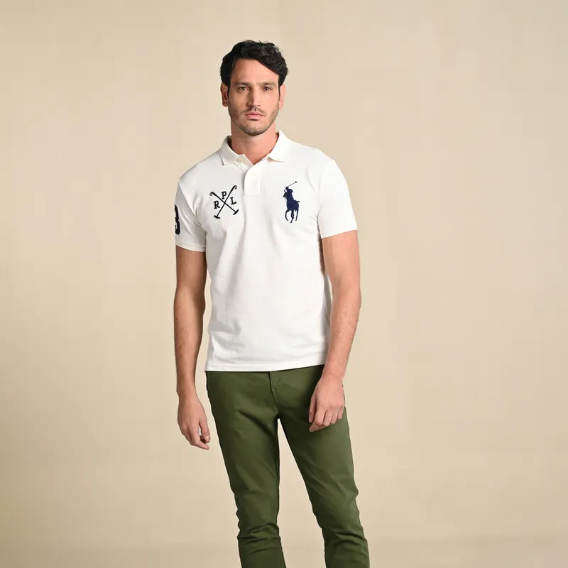 POLO RALPH LAUREN - Camiseta polo Hombre Manga corta con Logo de Algodón Polo Ralph Lauren