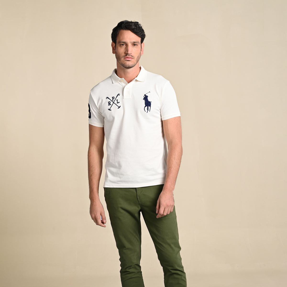 POLO RALPH LAUREN - Camiseta Polo Hombre Manga Corta Custom Slim Fit Polo Ralph Lauren
