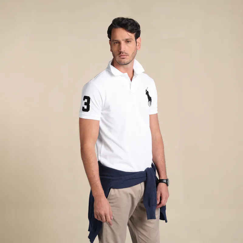 POLO RALPH LAUREN - Camiseta polo Hombre Manga corta con Logo de Algodón Polo Ralph Lauren