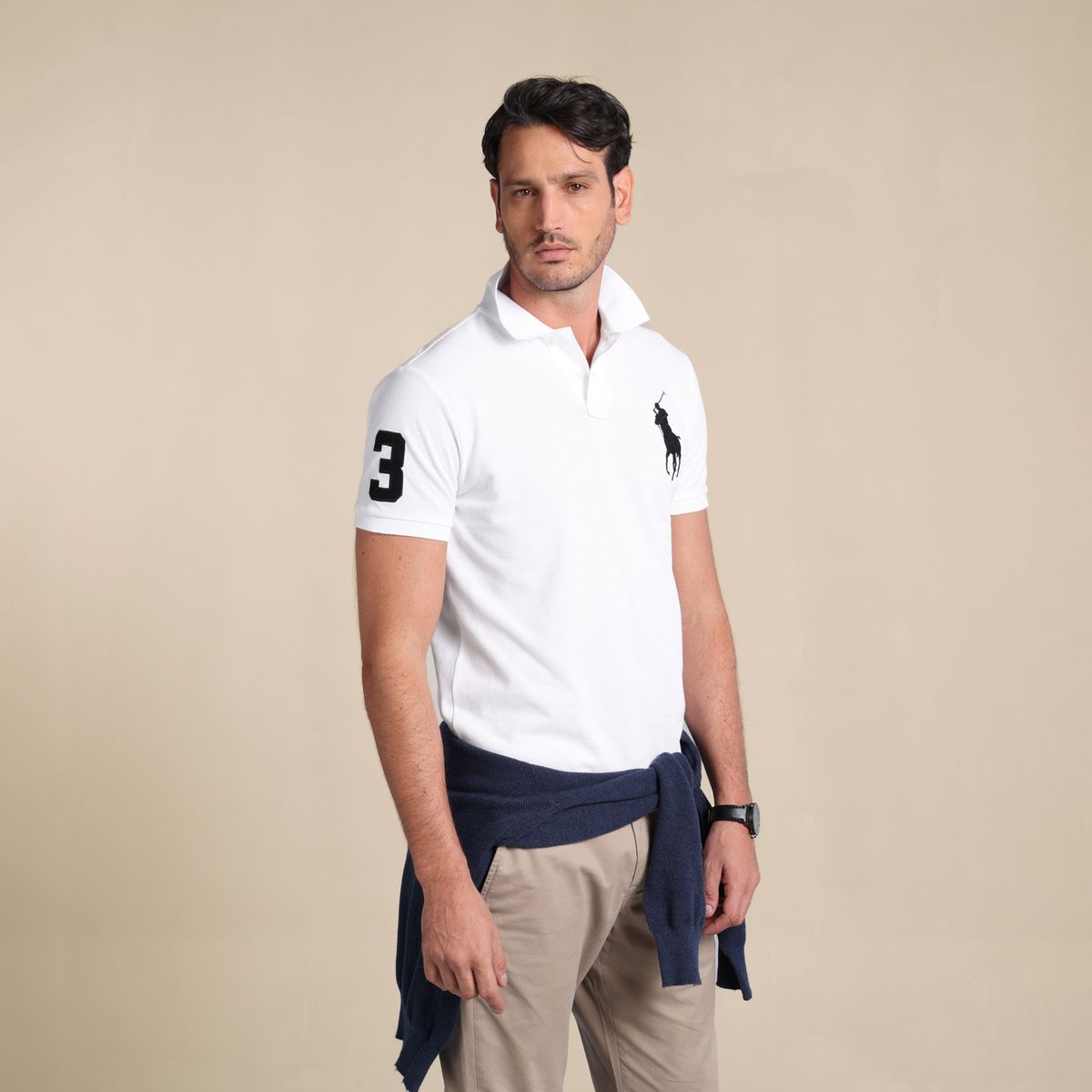 POLO RALPH LAUREN - Camiseta Polo Hombre Manga Corta Custom Slim Fit Polo Ralph Lauren