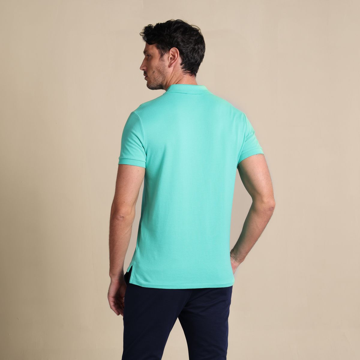 POLO RALPH LAUREN - Camiseta Polo Hombre Manga Corta Custom Slim Fit Polo Ralph Lauren