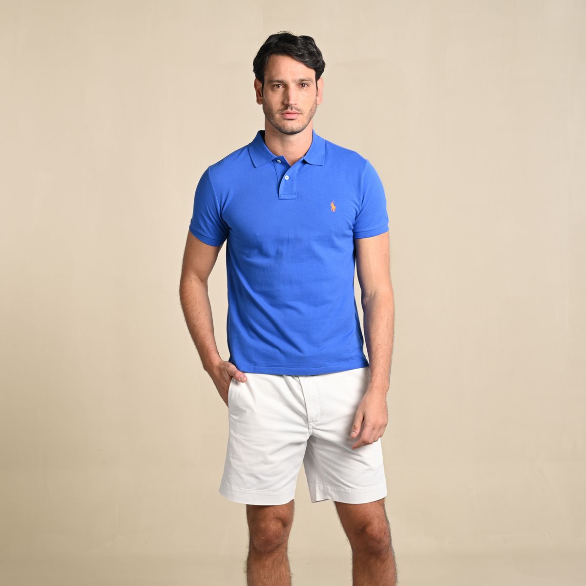 POLO RALPH LAUREN - Camiseta Polo Hombre Manga Corta Custom Slim Fit Polo Ralph Lauren