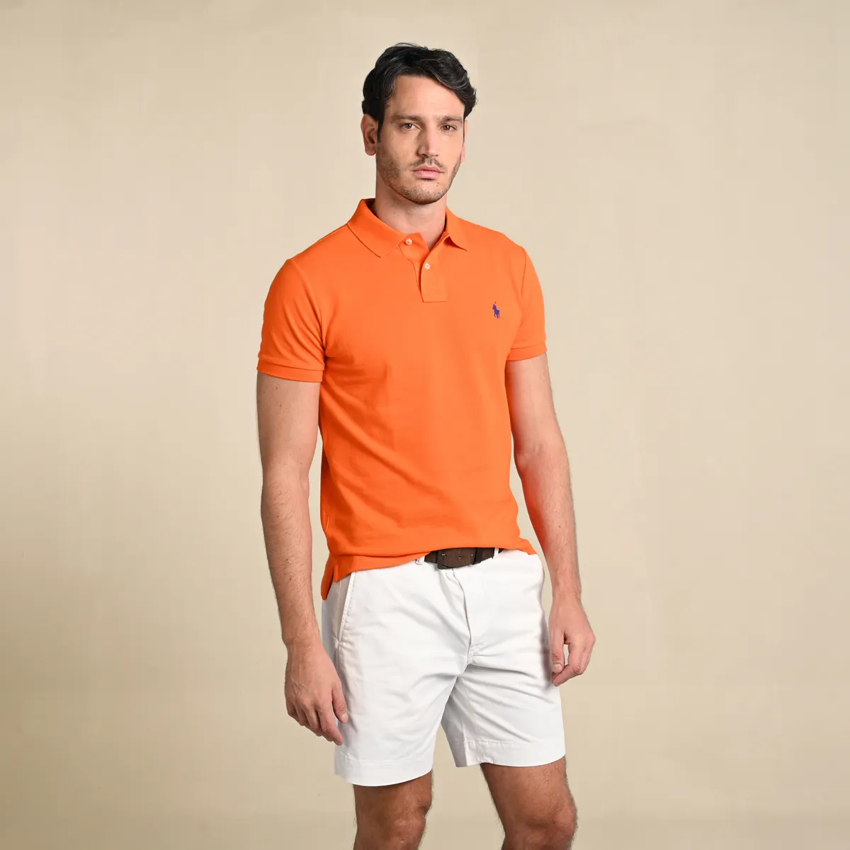 POLO RALPH LAUREN - Camiseta Polo Hombre Manga Corta Custom Slim Fit Polo Ralph Lauren