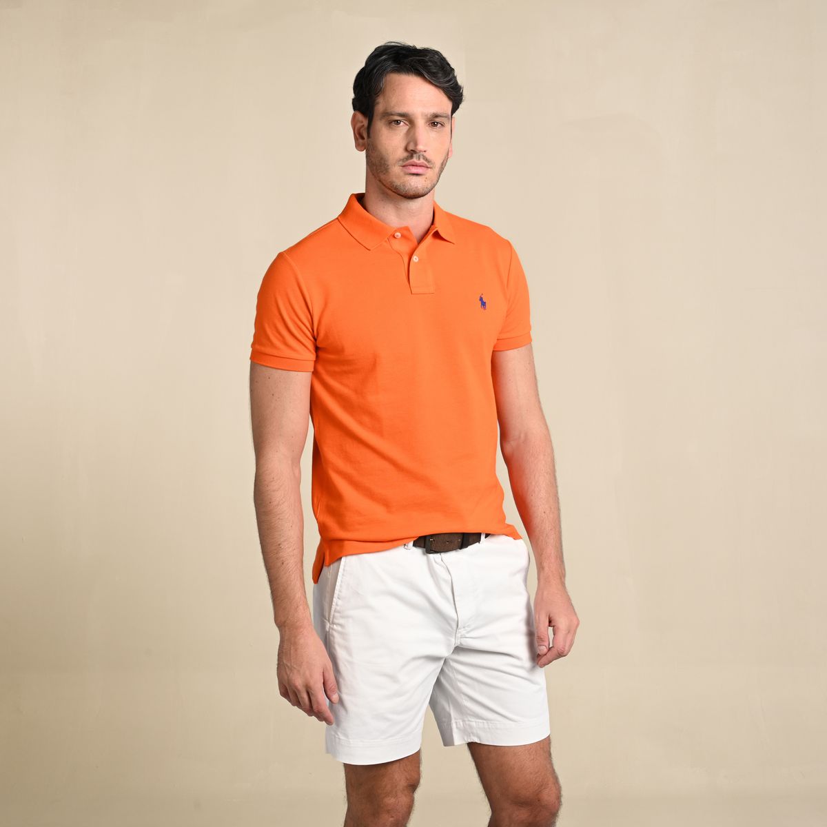 POLO RALPH LAUREN - Camiseta Polo Hombre Manga Corta Custom Slim Fit Polo Ralph Lauren