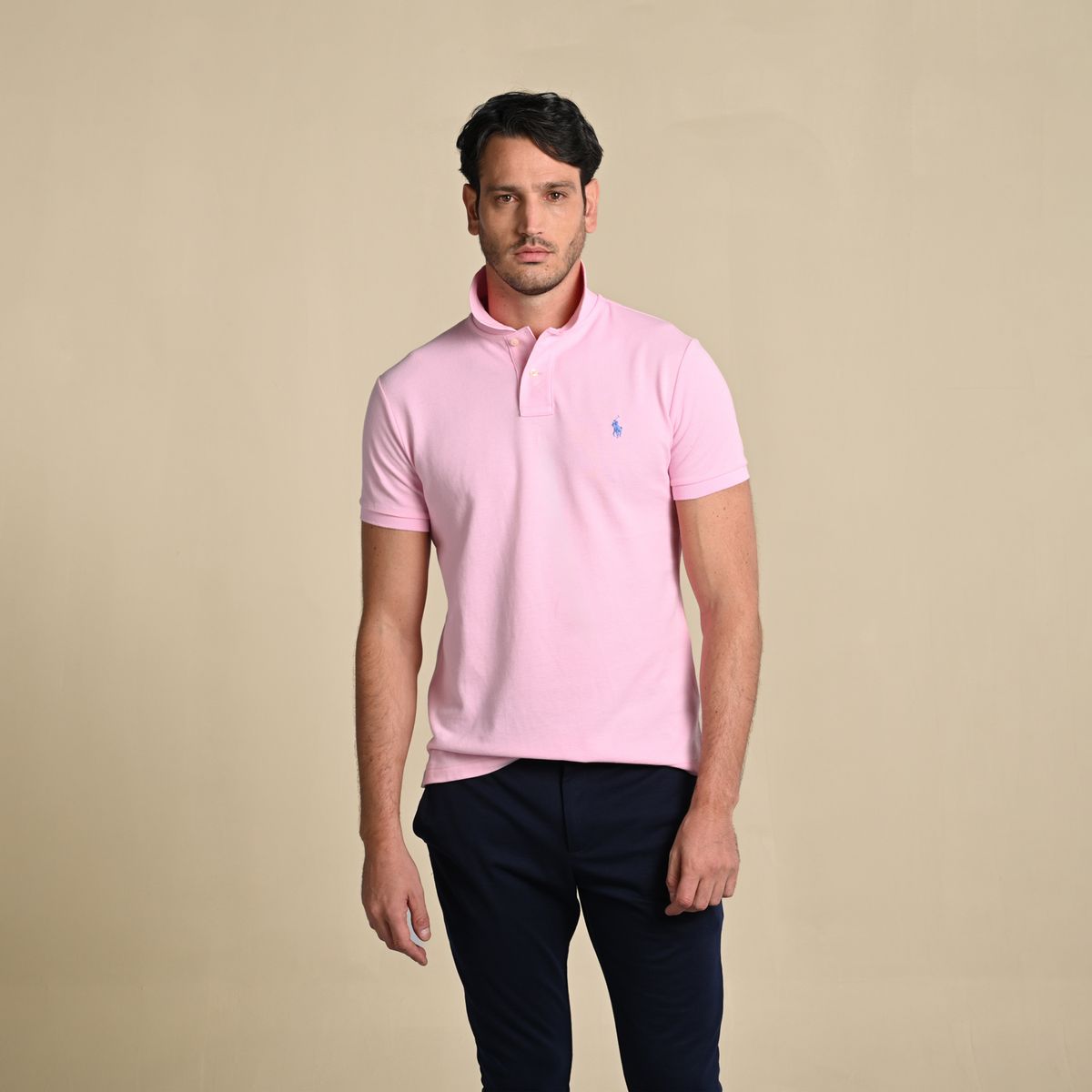 POLO RALPH LAUREN - Camiseta Polo Hombre Manga Corta Custom Slim Fit Polo Ralph Lauren