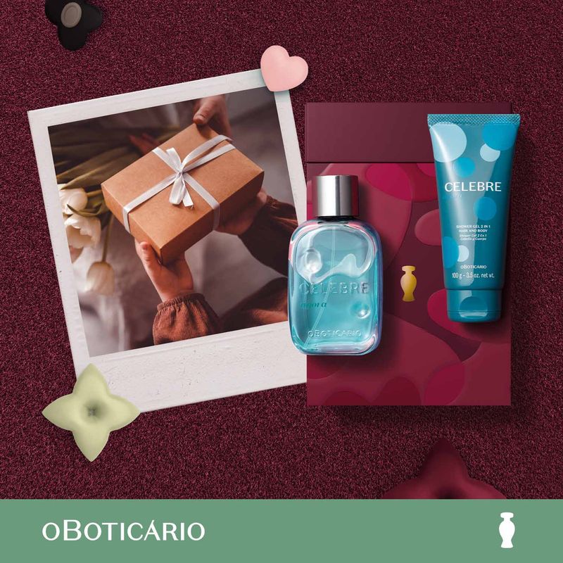 CELEBRE - Set de perfume Mujer CELEBRE Incluye: CELEBRE DES COL MASC AGORA 100ml - CELEBRE AGORA MASC SHW GEL 100g