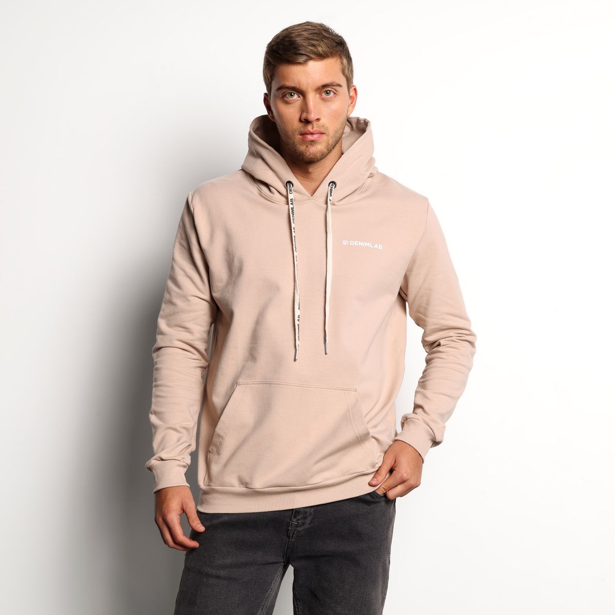 DENIMLAB - Hoodie Hombre de Algodón Boxy fit Denimlab