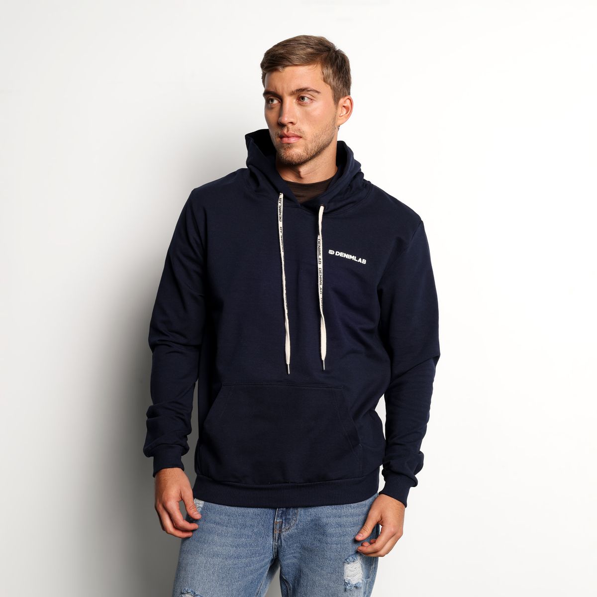 DENIMLAB - Hoodie Hombre de Algodón Boxy fit Denimlab
