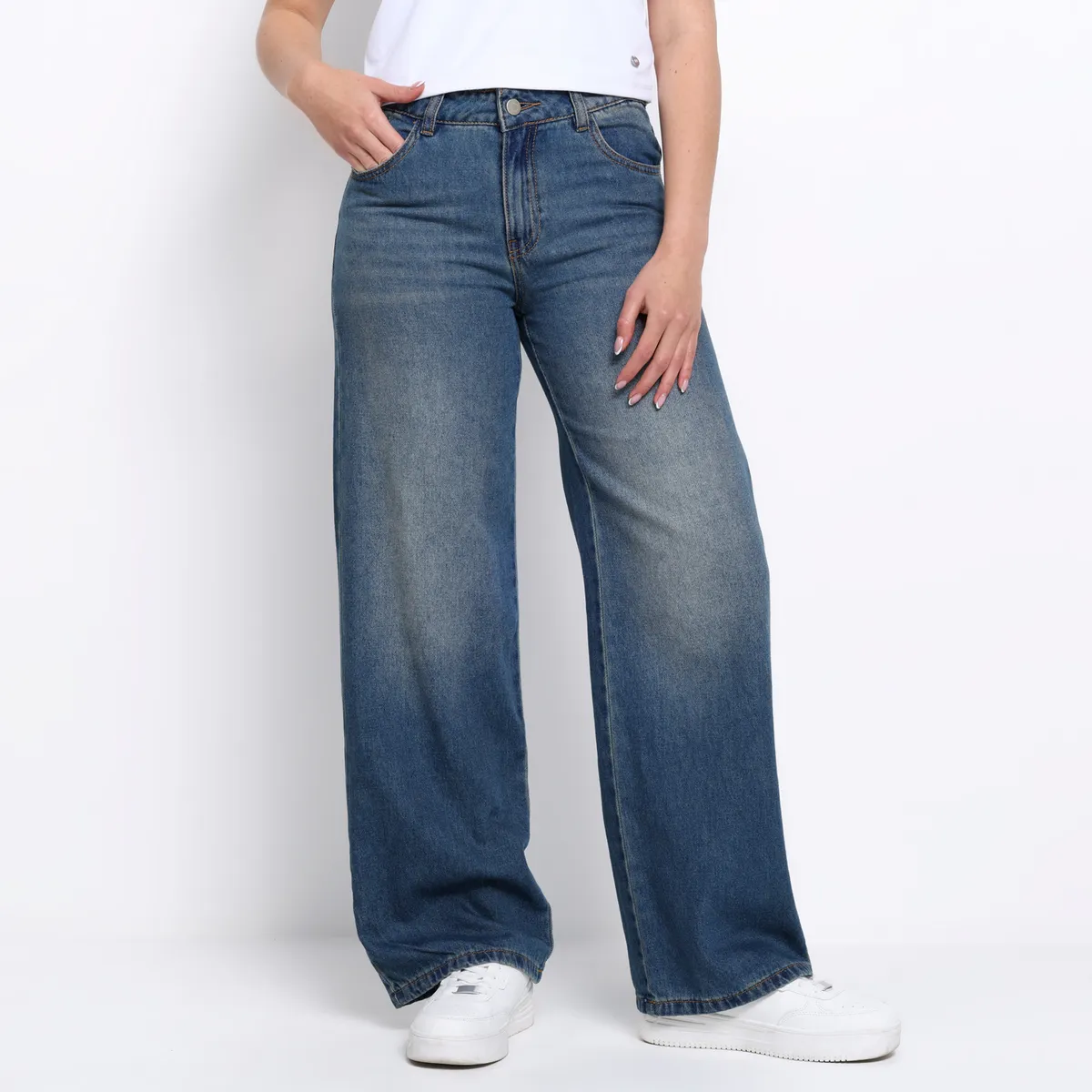 ELV - Jean Para Niña de Algodón Elv