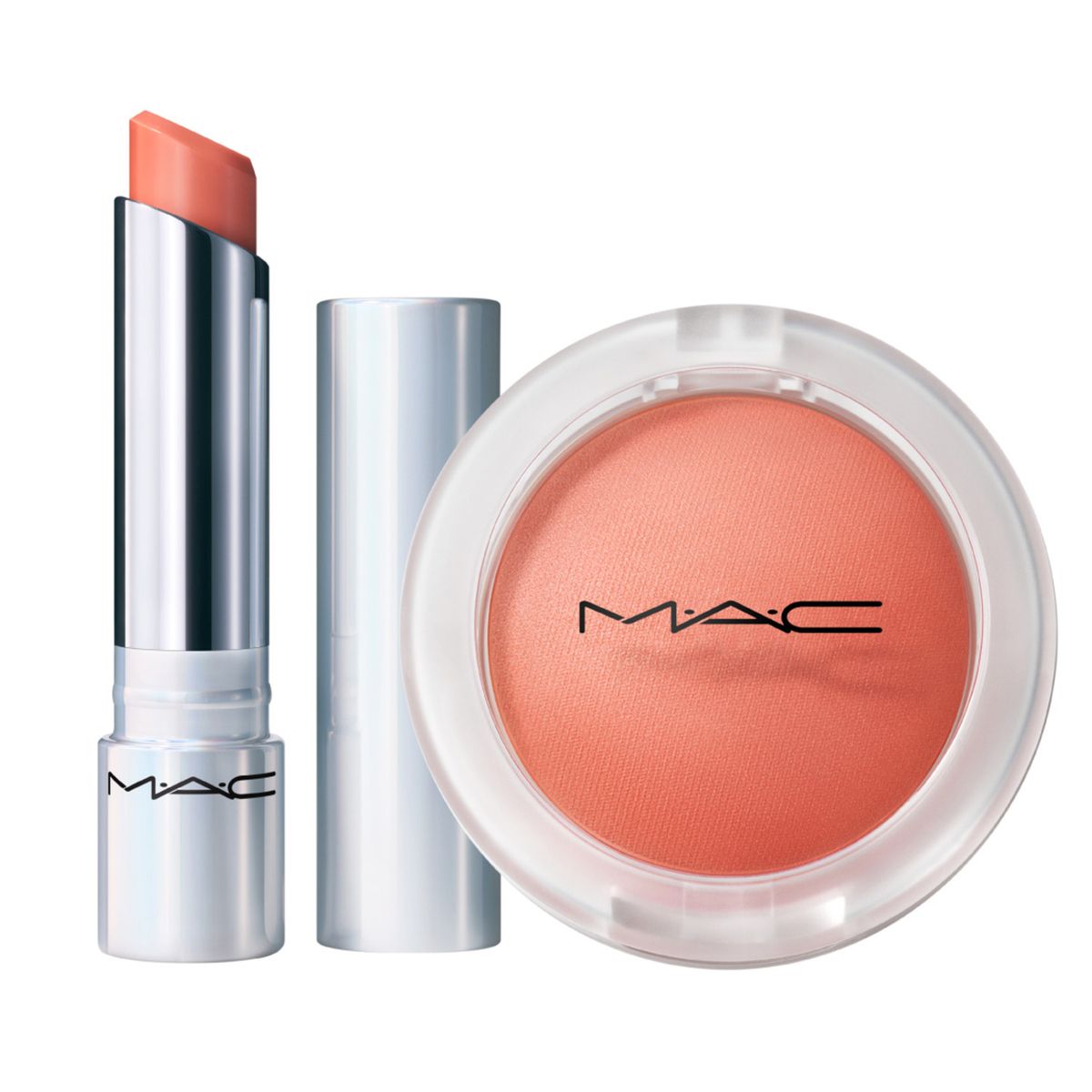MAC COSMETICS - Rubor Compacto GlowPlay brillo labial MAC COSMETICS 3.14 g + 7.3 g