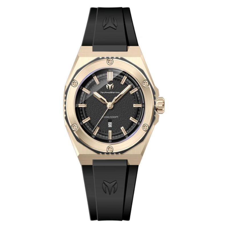 TECHNOMARINE - Reloj Technomarine Mujer Coral . Reloj Silicona Negro