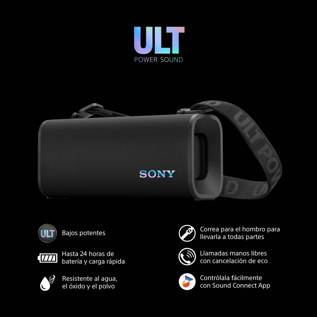 SONY - Parlante portátil Sony ULT FIELD 3 ULT POWER SOUND | SRS-ULT30 - Negro