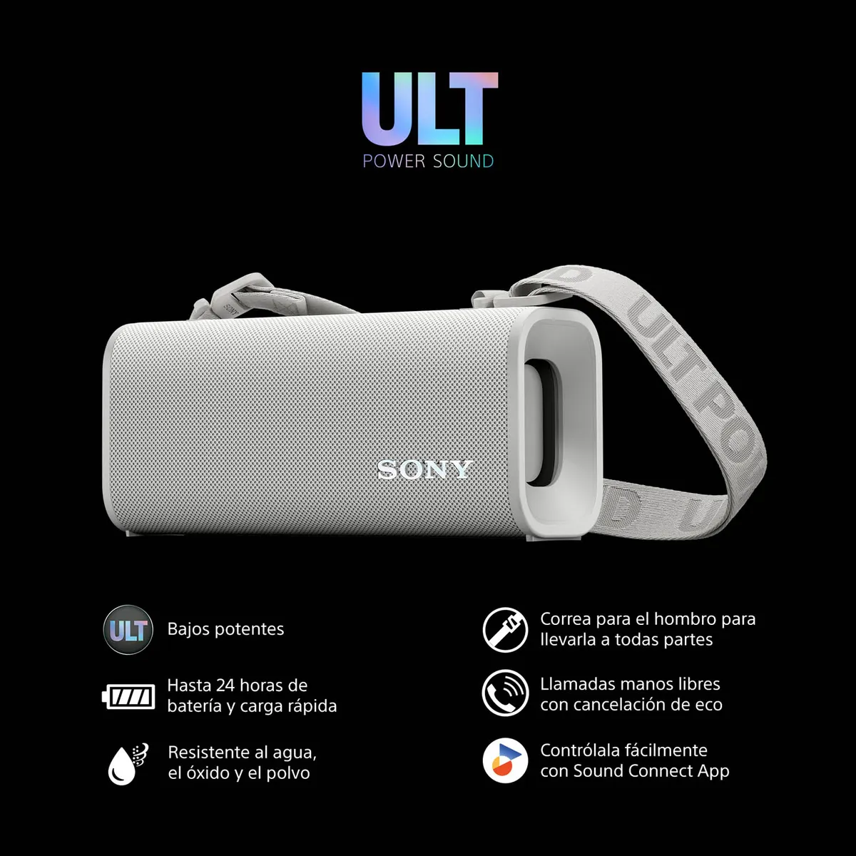 SONY - Parlante portátil Sony ULT FIELD 3 ULT POWER SOUND | SRS-ULT30 - Negro