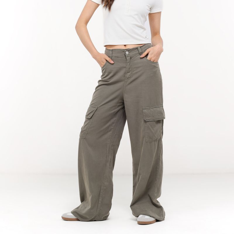 DOO AUSTRALIA - Pantalón Cargo Mujer Tiro medio Doo Australia