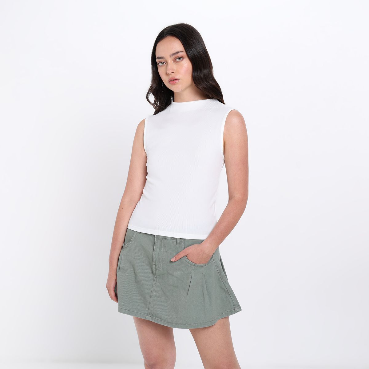 SYBILLA - Blusa Mujer Sin mangas Sybilla