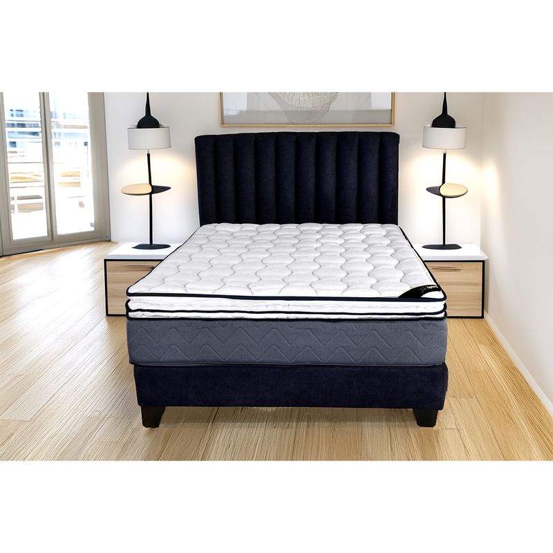 COLCHONES SPRING - Colchon Doble Firmeza Intermedio Resortes Pocket NOVA 140 cm x 190 cm Colchón Colchon Spring