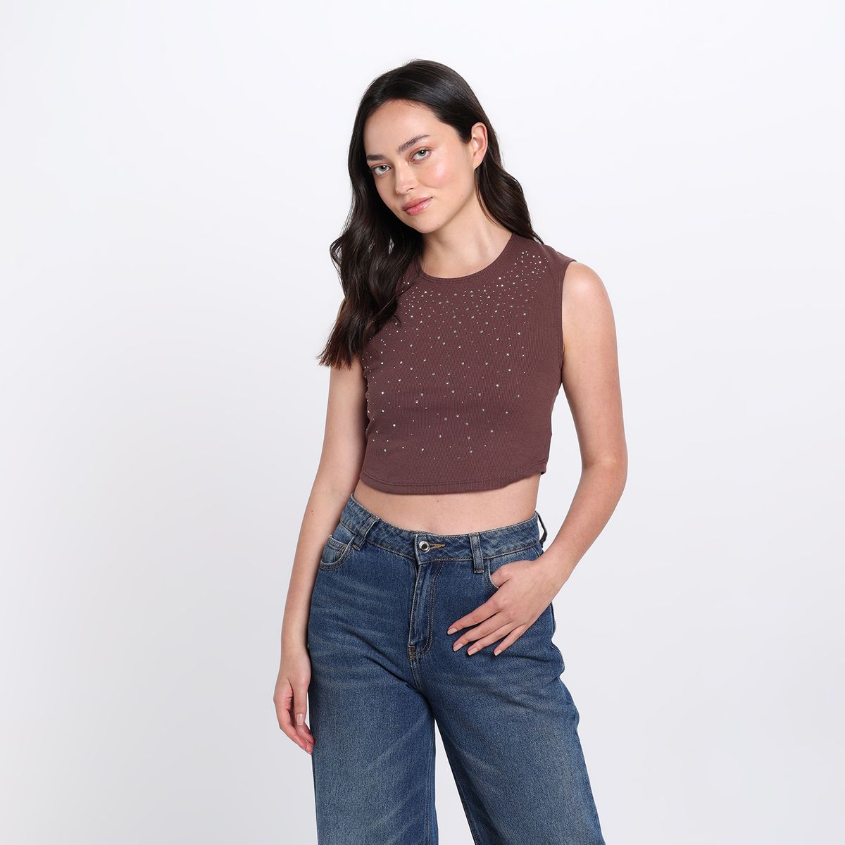 SYBILLA - Blusa Mujer Sin mangas Sybilla