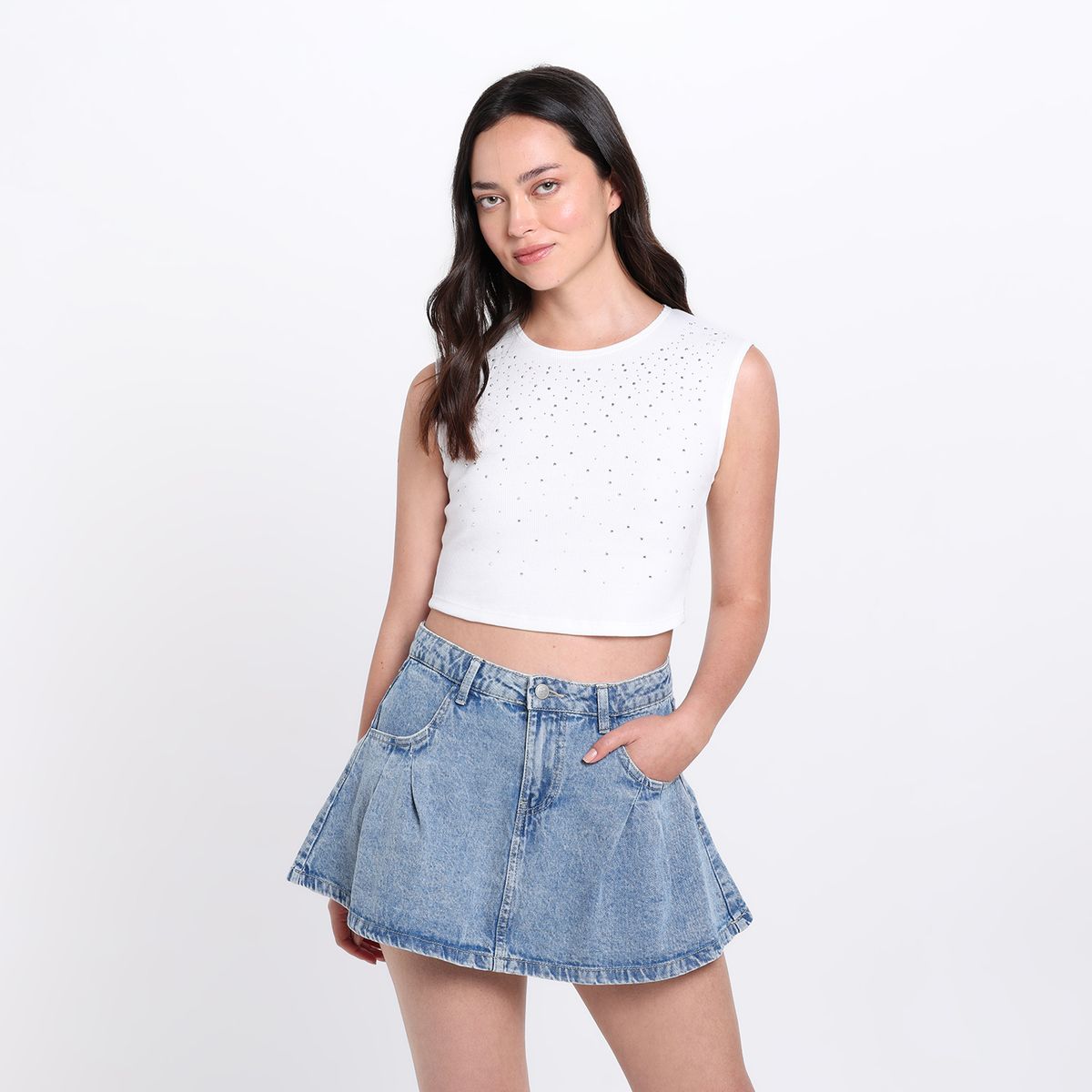 SYBILLA - Blusa Mujer Sin mangas Sybilla