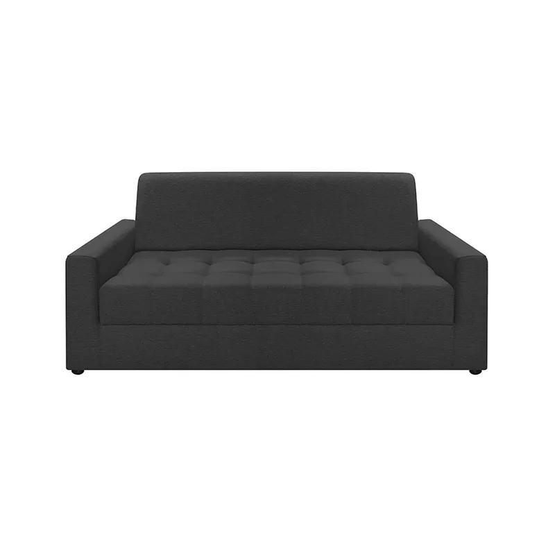 AMOBLANDO - Sofá Moderno en Microfibra 2 Puestos Alondra Gris Oscuro 186 x 88 x 82 cm Amoblando - Mueble